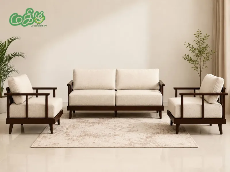 Wooden sofa set